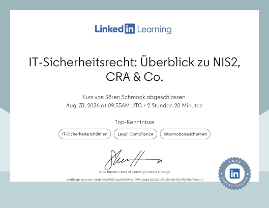 IT-Sicherheitsrecht: Überblick zu NIS2, CRA & Co.